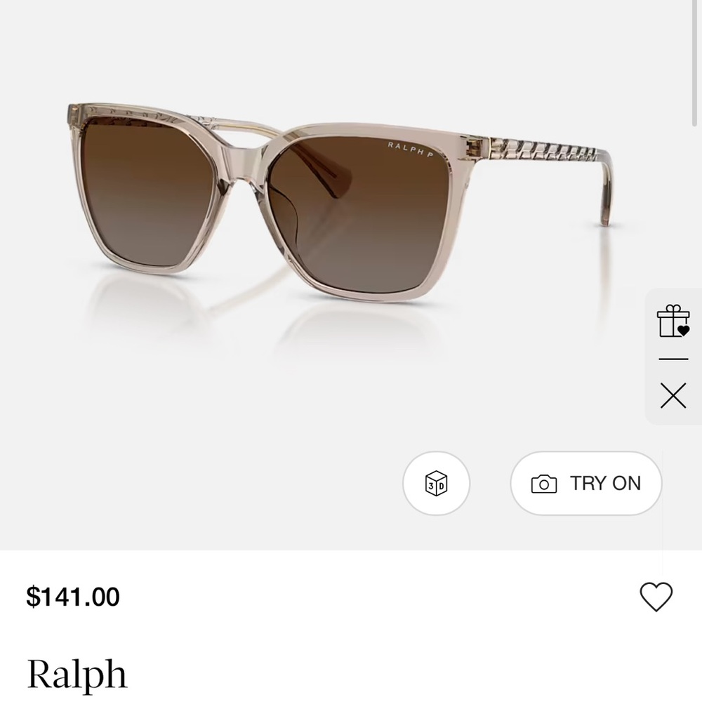 Ralph Lauren Tan Gradient Sunglasses